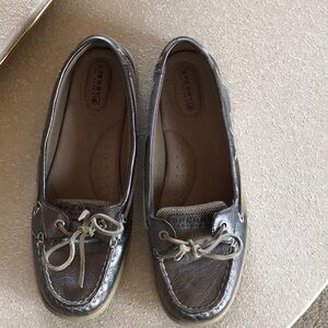 Sperry Women's Silver Boat Shoes